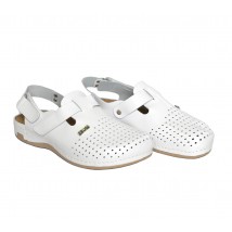 Medical men's slippers Sabo Leon 701M White