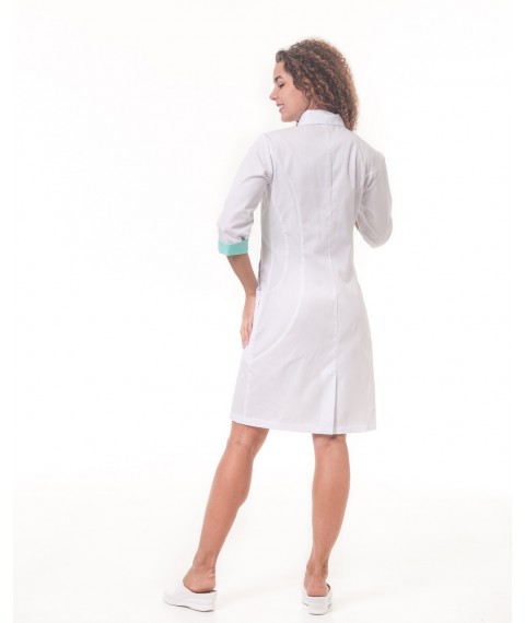 Medical gown Philadelphia White-Mint