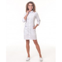 Georgia Medical Gown Weiß-Flieder