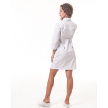 Georgia Medical Gown Weiß-Flieder
