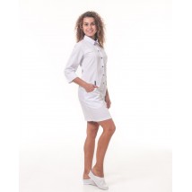 Georgia Medical Gown Weiß-Marine / Blau