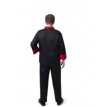 Chef's suit Brussels Black-red