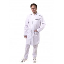 Oslo Medical Gown Weißgrau / kariert
