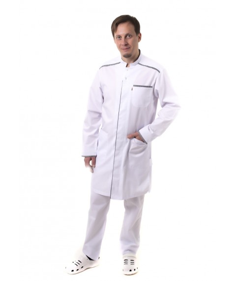 Medical gown Oslo White-gray/checkered