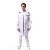 Medical gown Oslo White-blue/electric