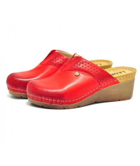 Medical women's slippers Sabo Leon 1002 Red