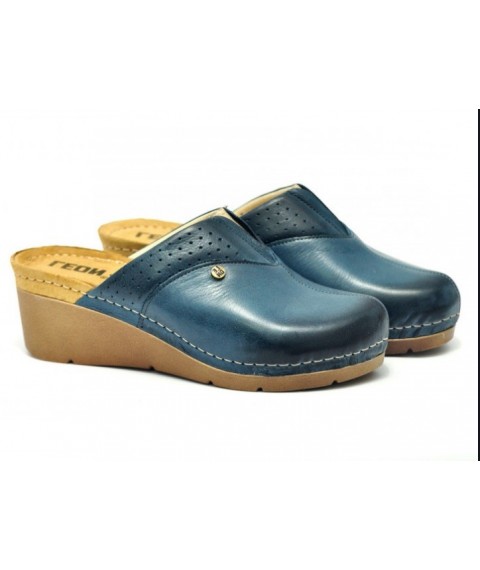 Women's medical slippers Clog Leon 1002 Dark/blue