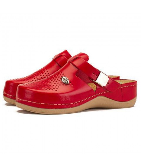 Medical women's slippers Sabo Leon 900 Red