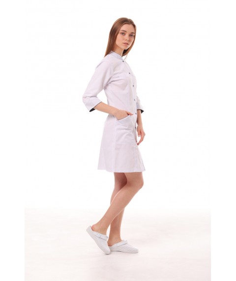 Medical gown Beijing White-dark/blue
