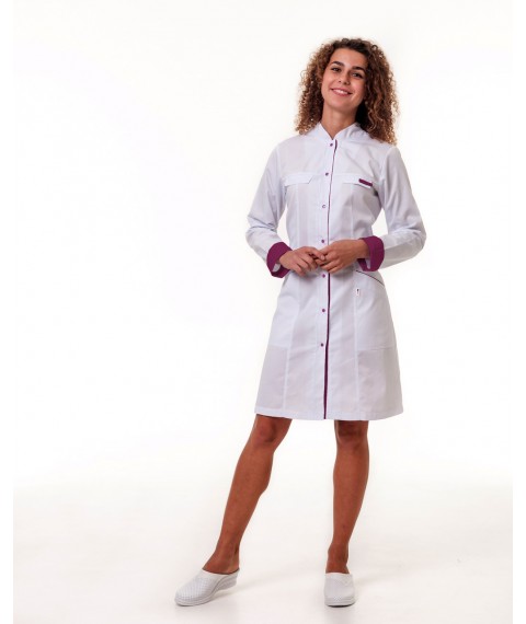 Medical gown Beijing White-purple