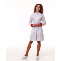 Medizinisches Kleid Peking Weiß-Rot