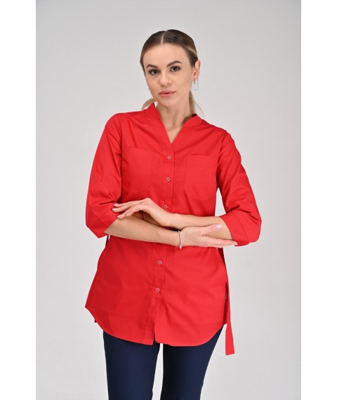 Medical jacket Normandy Red, 3/4