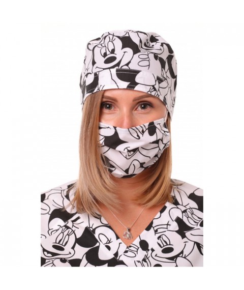 Medical mask, 2 balls, with jelly, Mickey Mouse print