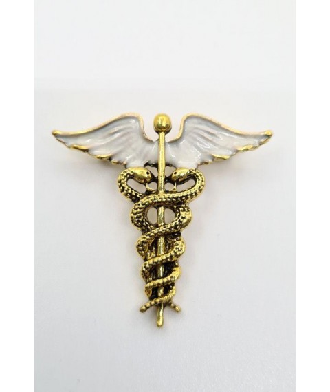 Medical jewelry (caduceus) gold