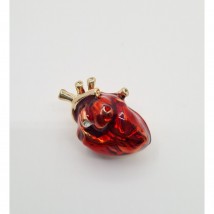 Medical jewelry (heart) chervona enamel