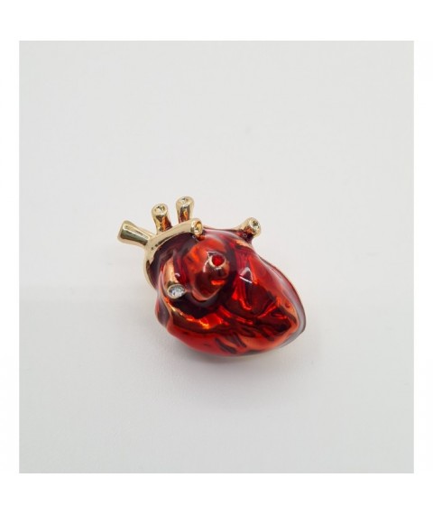 Medical jewelry (heart) chervona enamel