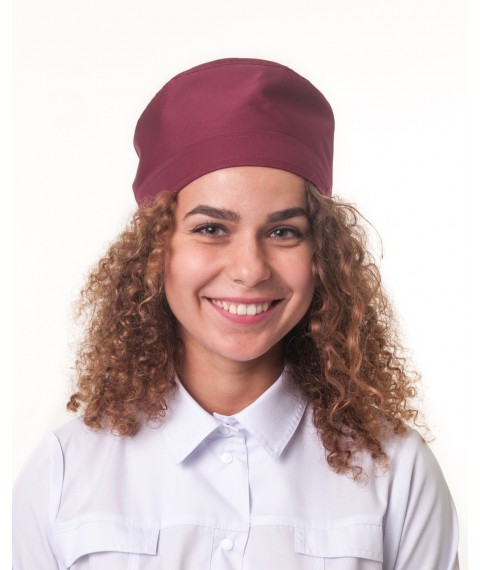 Medical cap, Burgundy