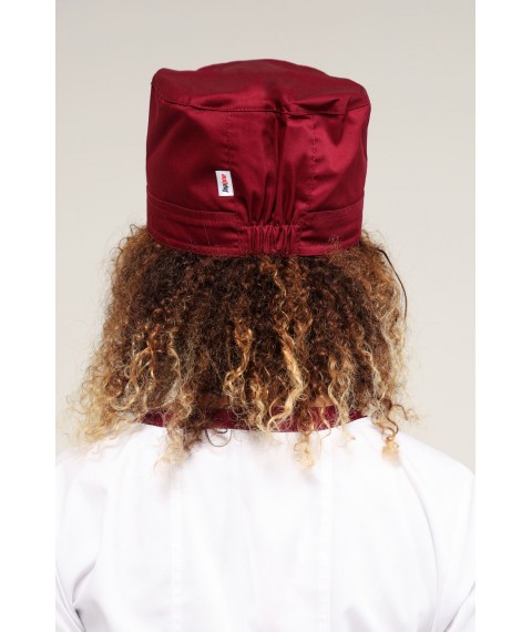 Medical cap, Burgundy