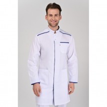 Medical gown Oslo White-blue electric