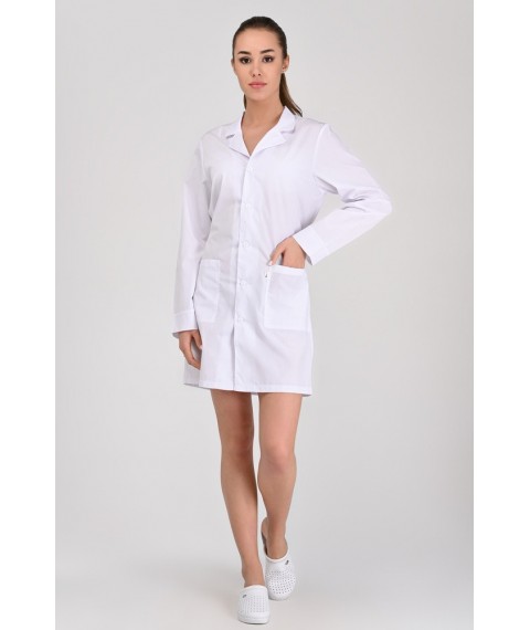 Medical gown School White (button)