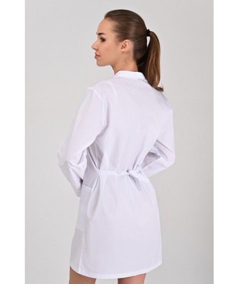 Medical gown School White (button)