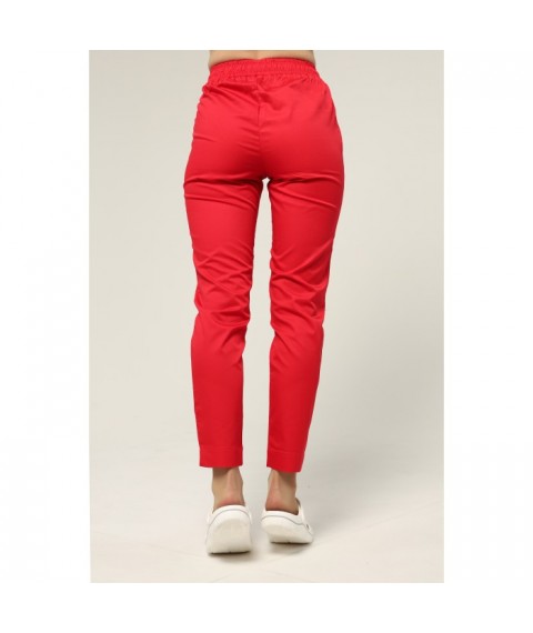 Women's medical pants 7/8, Red