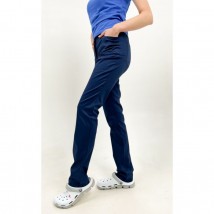 Medical pants Dallas with zipper, Dark blue