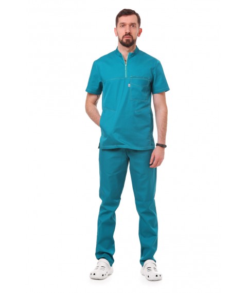 Medical suit Rome Sea wave-stitch mint