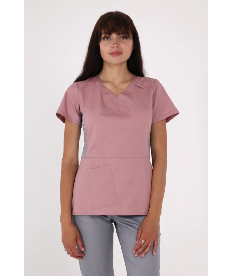 Medical jacket Celeste Rumyantsev/Light grey, Short sleeve