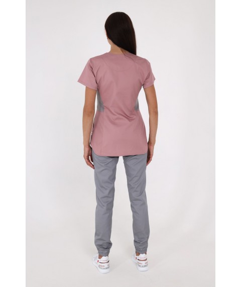 Medical jacket Celeste Rumyantsev/Light grey, Short sleeve