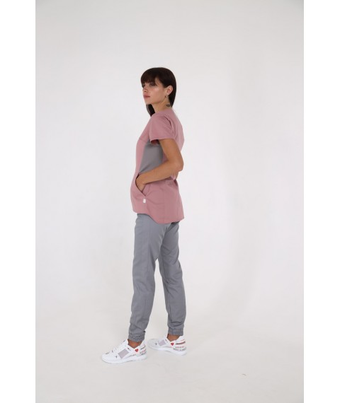 Medical jacket Celeste Rumyantsev/Light grey, Short sleeve