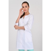 Women's medical gown Varna White 3/4