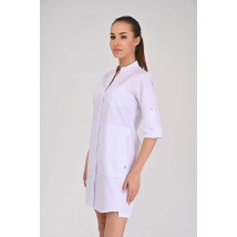 Women's medical gown Nevada White, 3/4
