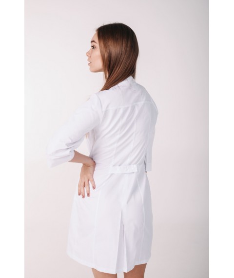 Women's medical gown Montana White 3/4