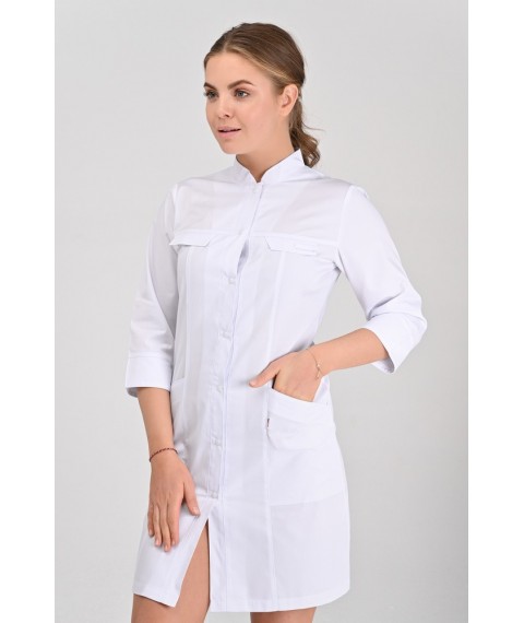 Women's medical gown Beijing White, 3/4