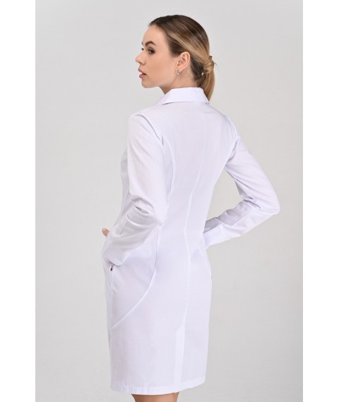 Women's medical gown Philadelphia White long sleeve