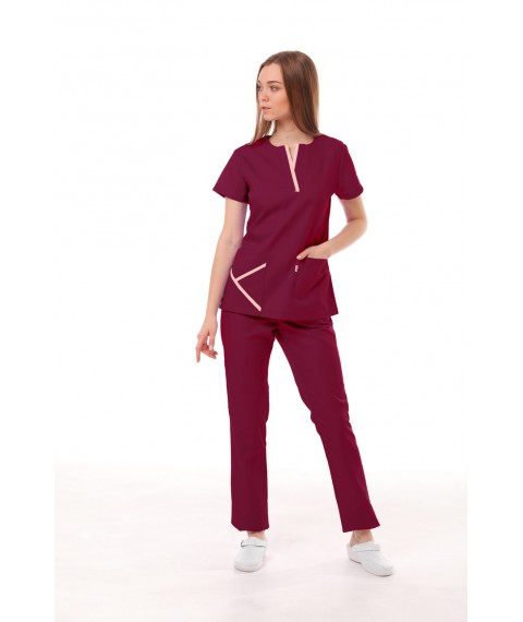 Medical suit Turin Bordeaux powder