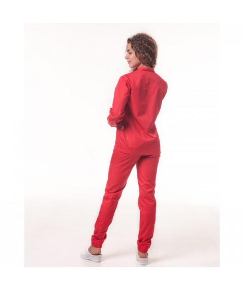 Women's medical jacket Chicago, Red