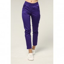 Women's medical pants 7/8, Dark purple