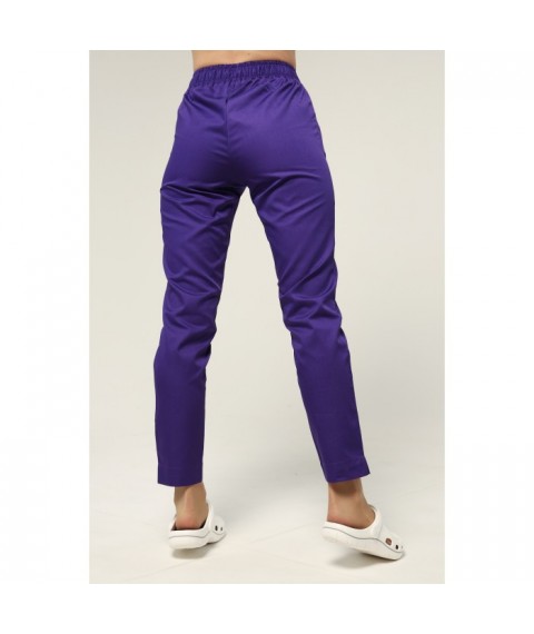 Women's medical pants 7/8, Dark purple