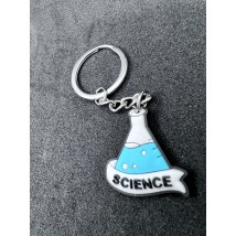 Medical jewelry keychain (science flask)