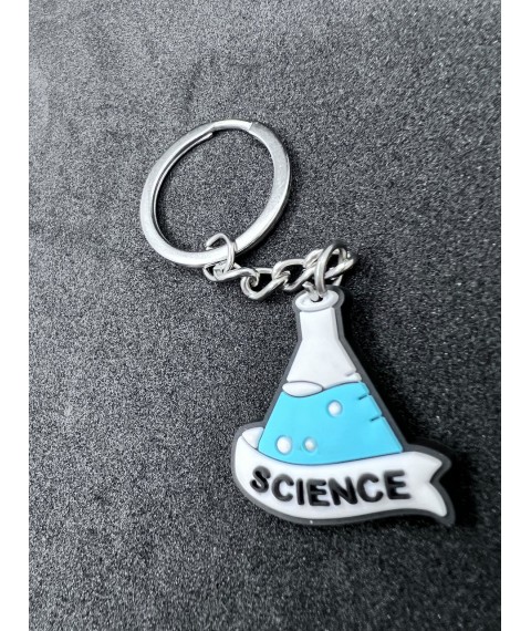 Medical jewelry keychain (science flask)