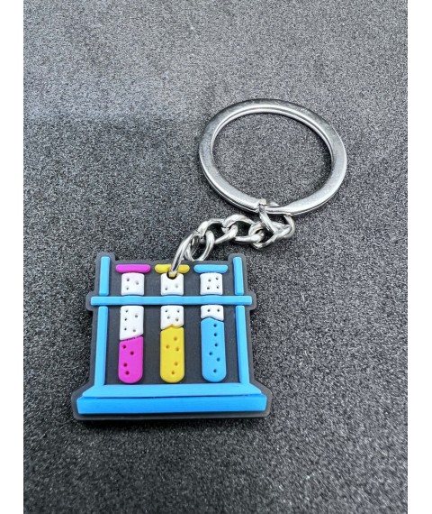 Medical jewelry keychain (test tubes)