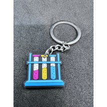 Medical jewelry keychain (test tubes)