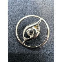 Medical jewelry (eye in a circle) gold