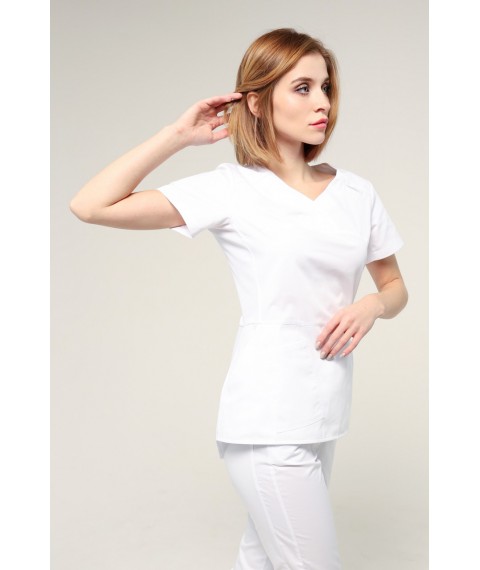 Medical suit Celeste White, Short sleeve