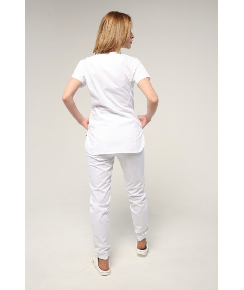 Medical suit Celeste White, Short sleeve