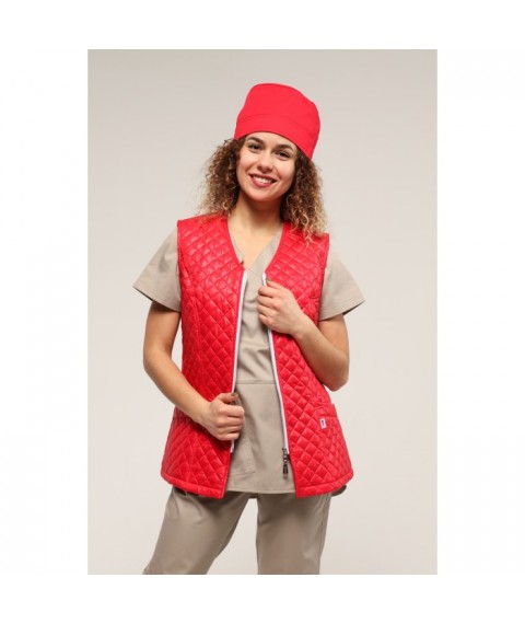 Medical vest Alaska 1 quilted, Red 42