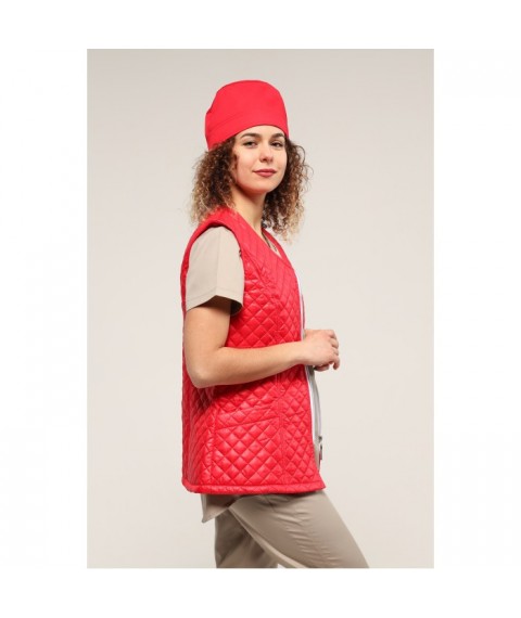 Medical vest Alaska 1 quilted, Red 42