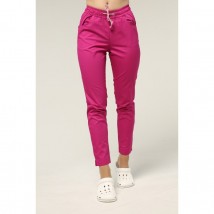 Women's medical pants 7/8, Fuchsia 52